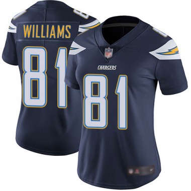 Los Angeles Chargers NFL Football Mike Williams Navy Blue Jersey Women Limited #81 Home Vapor Untouchable->youth nfl jersey->Youth Jersey